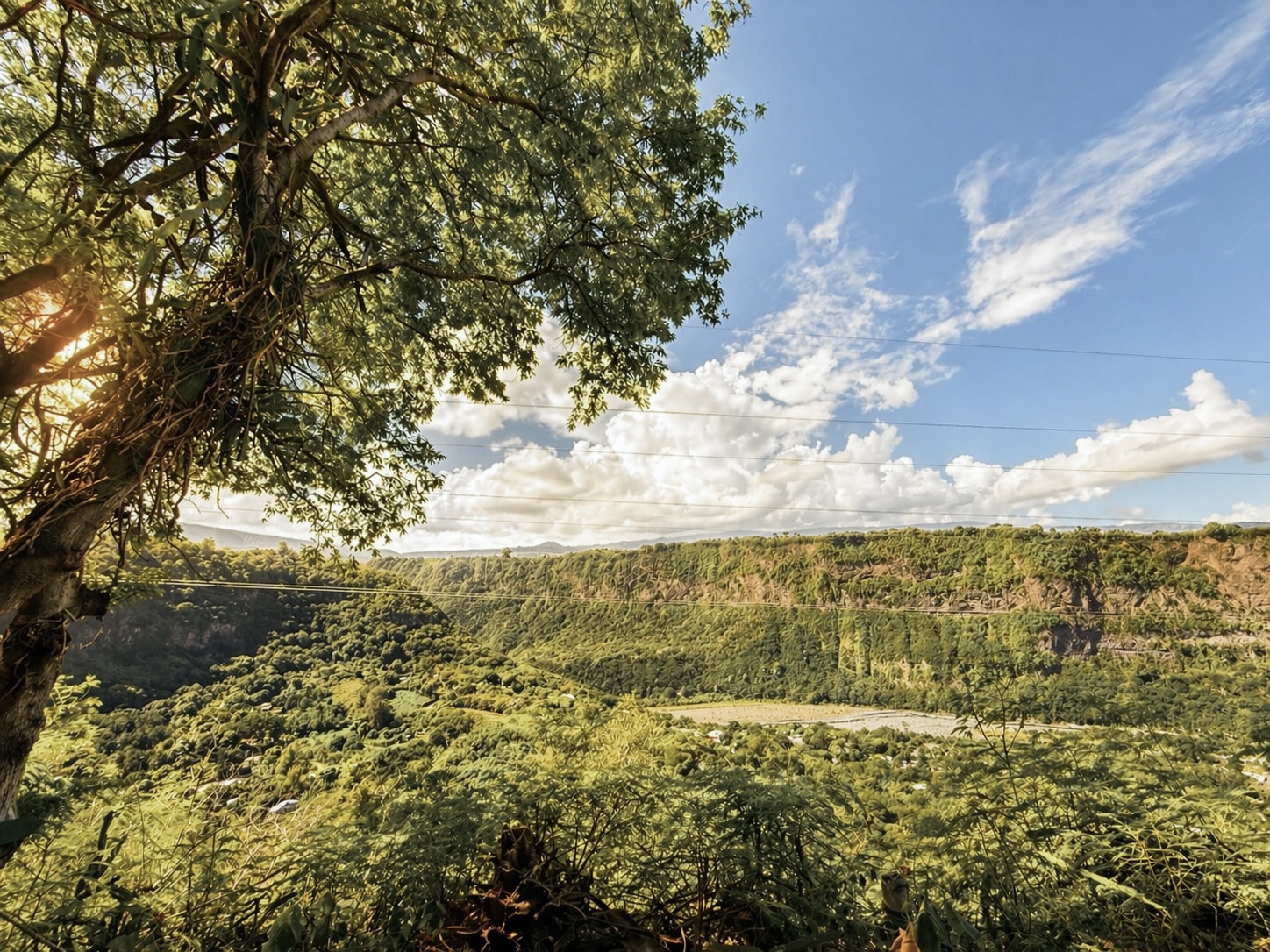 Point de vue au bout du sentier de la partie 2